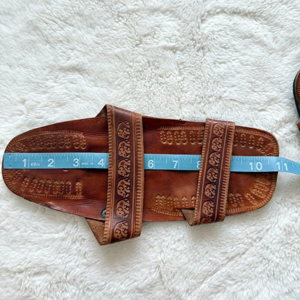 Man made leather unisex slides size 10 US